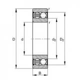 17 mm x 47 mm x 19 mm  FAG 2303-2RS-TVH  Self Aligning Rodamientos de bolas