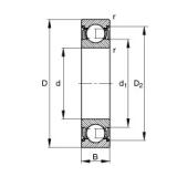 4 mm x 13 mm x 5 mm  FAG 624-2Z  Single Row Rodamientos de bolas